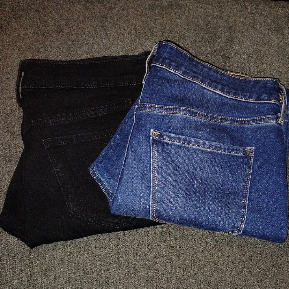 Aeropostale Women's Blue and Black Jeans